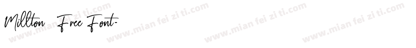 Millton – Free Font字体转换